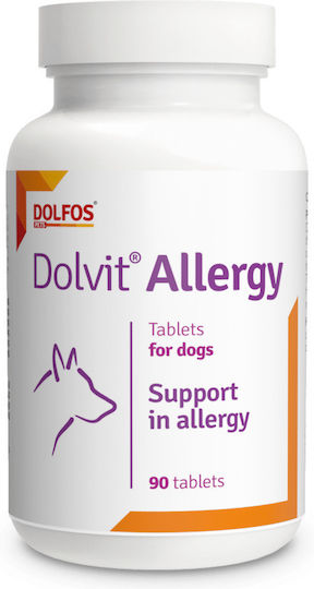 Dolfos Dolvit Allergy Συμπλήρωμα Διατροφής Σκύλου και Γάτας σε Δισκία 90 tabs