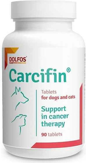 Dolfos Carcifin Multivitamine Pentru Câini și Pisici Capsule 90 Bucăți Pentru Îmbunătățirea Imunității