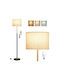 Vasagle Floor Lamp H140xL30cm with Socket for E27 Bulb Black