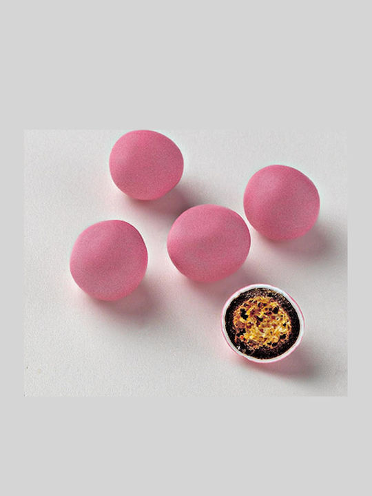 Crispy Round Wedding Christening Sugared Almonds with Chocolate Flavour Pink 3500gr