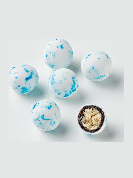 Crispy Wedding / Christening Sugared Almonds in Round Shape with Chocolate Flavour White 3500gr