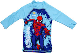 Marvel Kids Swimwear Rashguard With Long Sleeve Light Blue Marvel Kids Swimwear Rashguard With Long Sleeve Light Blue