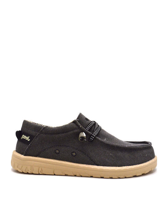 Jeep Footwear Ανδρικά Loafers σε Μαύρο Χρώμα