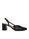 Leather Heels With Medium Heel Black