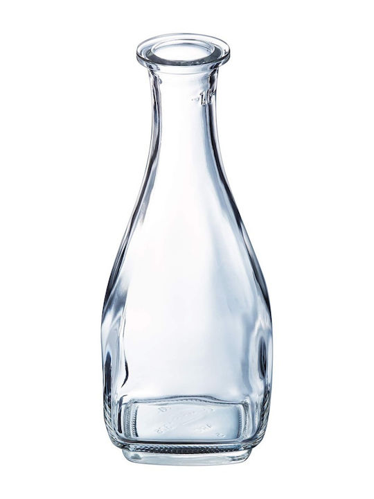 Arcoroc Glass Wine Serving Decanter 25.5cm with Stopper and Transparent Glasses 1000ml