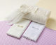 Lina Baby Set Christening Oilcloths White 4 Pieces