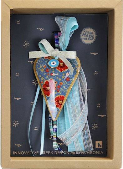 Lucky Charm Heart Floral Large Petrol