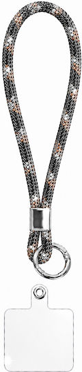 Luxury Crystal Wrist Strap Keychain Holder Κινητό & Κλειδιά Πολύχρωμο