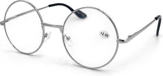 Optosquad Reading Glasses +2.00 In Silver Colour 6060-2