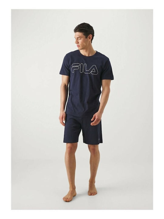 FILA Robe De Vară Pentru Bărbați Albastră