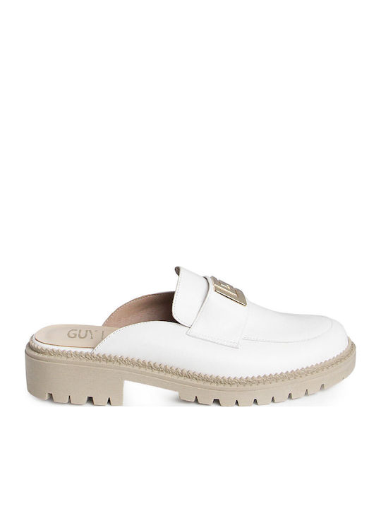 Guy Laroche Leather Women's Moccasins In Beige ...