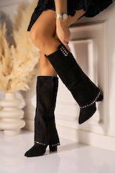Seastar Cizme Dama De Catifea Negre Seastar Cizme Dama De Catifea Negre