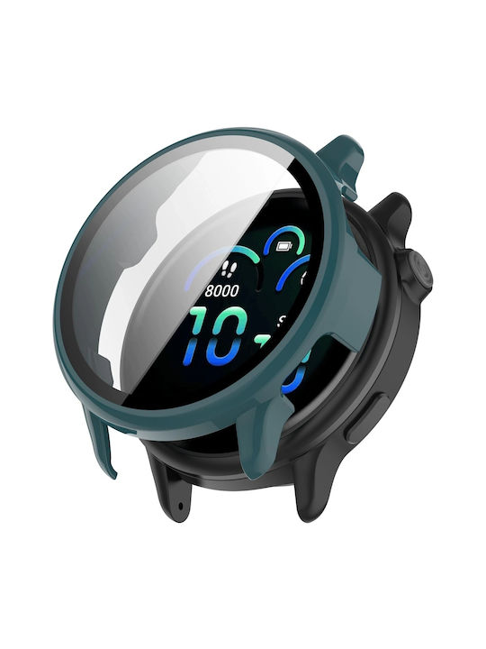 Bizonmobile Husă Protecție Ecran Sticlă Temperată Compatibilă Garmin Vivoactive 6 42 Mm Verde