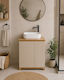 MRShome Vanity Unit Without Sink L62xD30xH70cm Beige/Brown
