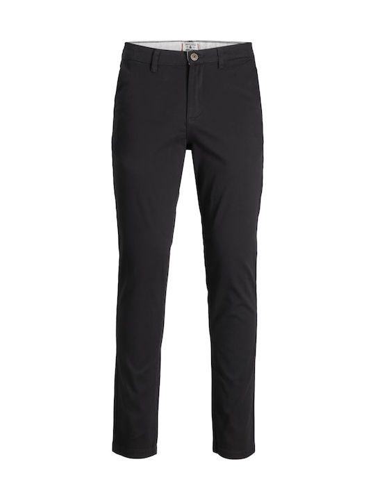Jack & Jones Мъжки Панталони Чинос Редовна Кройка Черен