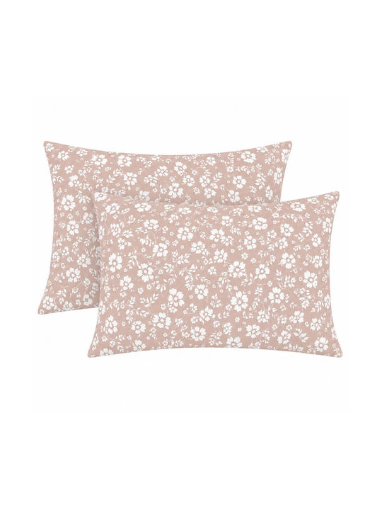 Astron Italy Set Pillowcases Chocolat 52x72cm