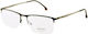Hoffman 8396 C1 Men's Metal Nylor Prescription Eyeglass Frames Black-Grey