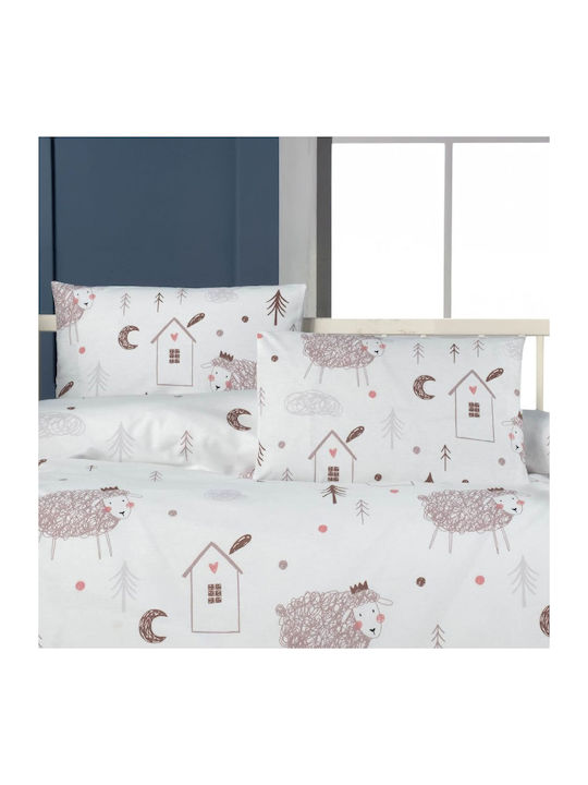 Beauty Home Art 5608 Σετ Παιδικές Μαξιλαροθήκες από 100% Βαμβάκι 35x45εκ. Σάπιο Μήλο