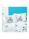 Beauty Home Art 5620 Set Kids Pillowcases Made of 100% Cotton 35x45cm Blue 5620MX