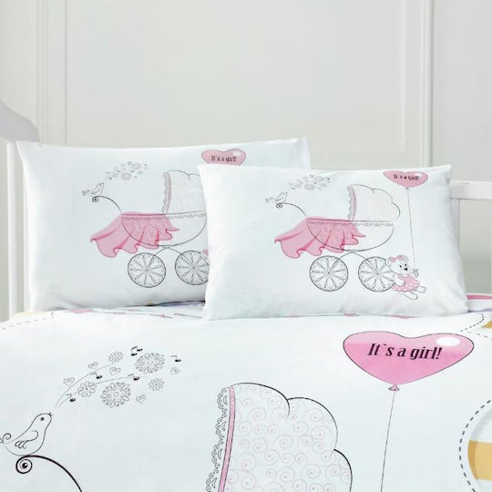 Beauty Home Art 5621 Set Fete De Pernă Pentru Copii Din 100% Bumbac 35x45cm Roz