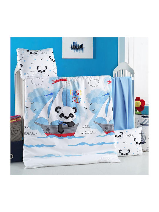 Beauty Home Art 5616 Set Kids Pillowcases Made of 100% Cotton 35x45cm Light Blue 5616MX
