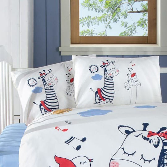 Beauty Home Art 5618 Set Kids Pillowcases Made of 100% Cotton 35x45cm Blue 5618MX