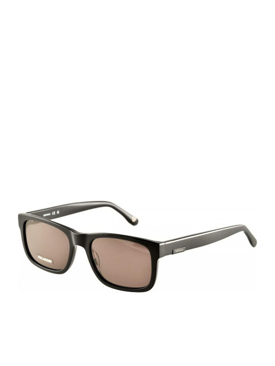 Hoffman Men's Sunglasses with Black Frame and Brown Lens HF8416 C1