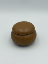 Porțelan Macaron Bijuterieră Maro Pete Mat Medie 5.6x4
