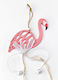 Hölzernes Hochzeitsgeschenkmaterialien Flamingo 9x17 Menge 38 pro Set 12 Stück