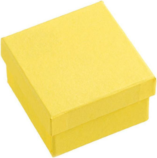 Wedding Favors Paper Box Yellow 6.5x6.5x4 Per Set 12 Pieces