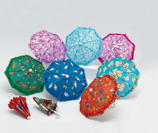 Wedding Favor Umbrella Multicolour 8 Designs 27x21.5 Per Set 10 Pieces