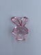 Dekoratives Element Kaninchen Rosa Pvc 4cm Höhe 1 Verpackung=38 Stück