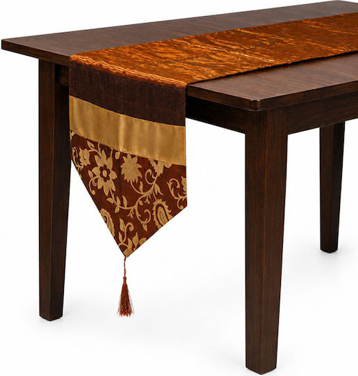 Brown-Gold Runner 40x185cm