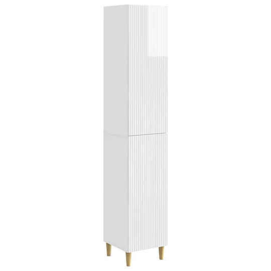 vidaXL Bathroom Floor Column Cabinet L33xD34.5xH90cm White
