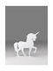 Wooden Decorative White Unicorn 40x40cm