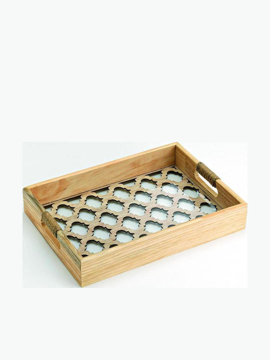 Wooden Rectangular Tray Plexiglass 35x25x6cm Wooden Rectangular Tray Plexiglass 35x25x6cm