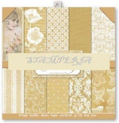 Stamperia 10 Scrapbooking Sheets 30.5x30.5cm Double Sided Wedding