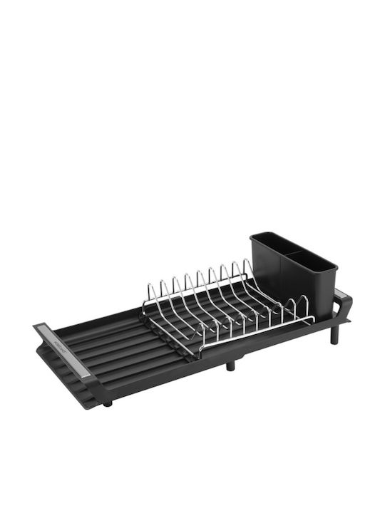 Raki Raki Geschirrabtropfer & Abtropfgitter Στραγγιστήρι Νεροχύτη Schwarz 47cm