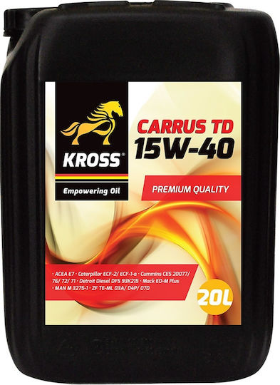 Kross Carrus TD Λάδι Αυτοκινήτου 15W-40 20lt