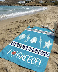 Πετσέτα Θαλάσσης Γαλάζια