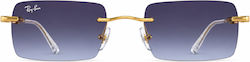 Ray Ban Γυαλιά Ηλίου Χρυσά με Σκελετό