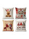 Weihnachtsdekorative Kissen Set 4 45x45 cm