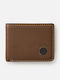 Leather Men's Travel Wallet With RFID Brown