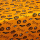 Halloween Decor Tablecloth Flannel 132 X 178 Cm Orange Black Pumpkin Bat