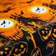 Fata De Masă Halloween Din Aluminiu 137x183 Cm Mormânt Dovleac Schelet