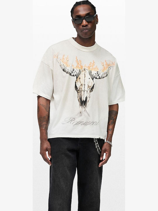 Represent Clo Kurzarm Herrenblusen Beige