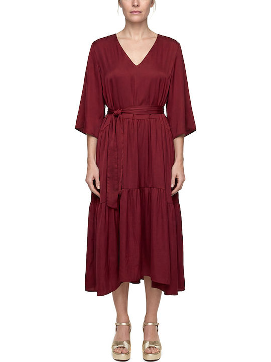 Moutaki Rochie All Day Burgundy