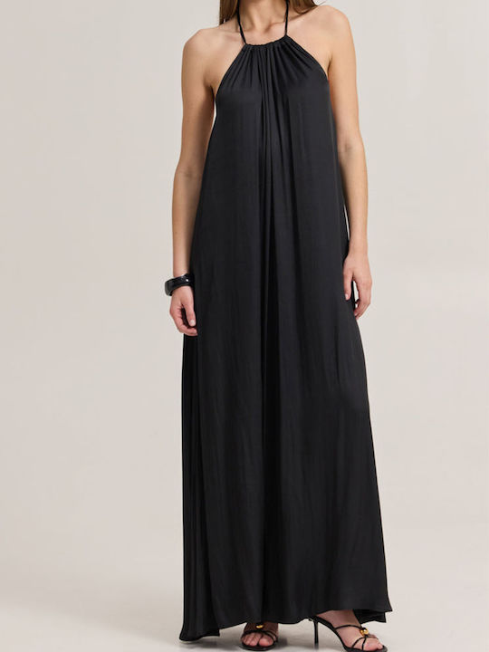 Enzzo Summer Maxi Dress Black