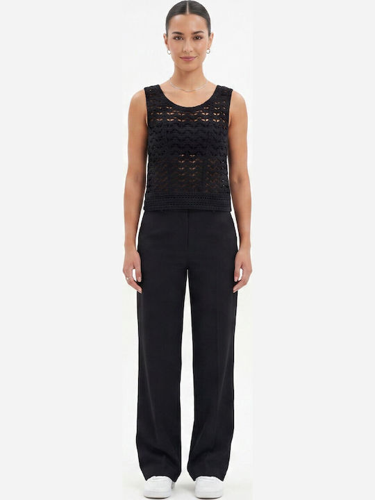 Cavalieri Damen Bluse Schwarz