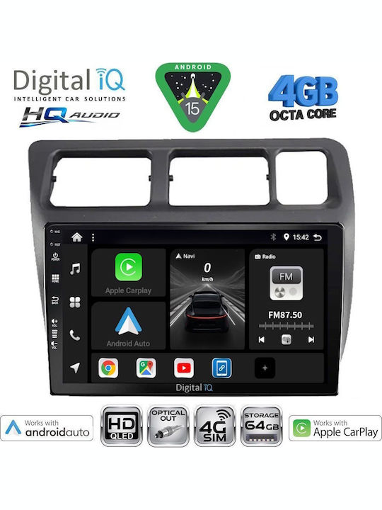 Digital IQ Car Audio System for Toyota Corolla 1992-1997 Bluetooth USB WiFi GPS Apple CarPlay Android Auto with 9" Touch Screen